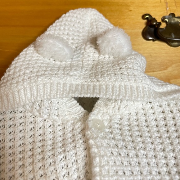 NWT Carters 3m Cable Knit Cardigan with ears button up - Picture 7 of 7